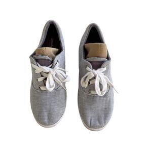 Keds Grasshoppers Women’s 5.5 Blue White Pinstripe Canvas Sneakers